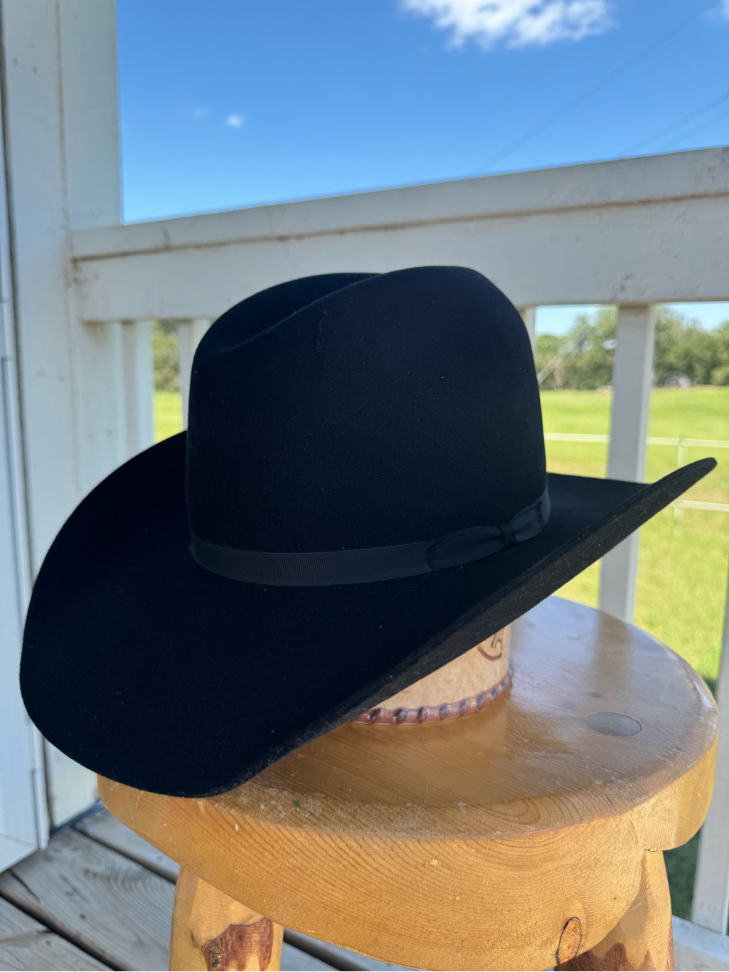 Black 7x Cowboy Hat